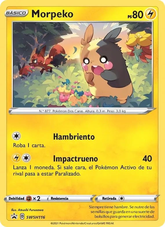 Morpeko SWSH116 – Cartas de promoción ESES