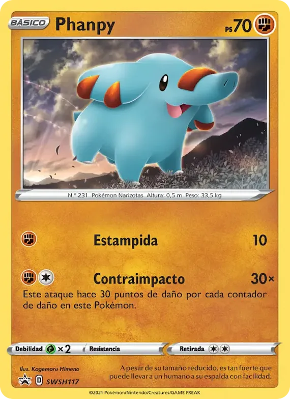 Phanpy SWSH117 – Cartas de promoción ESES
