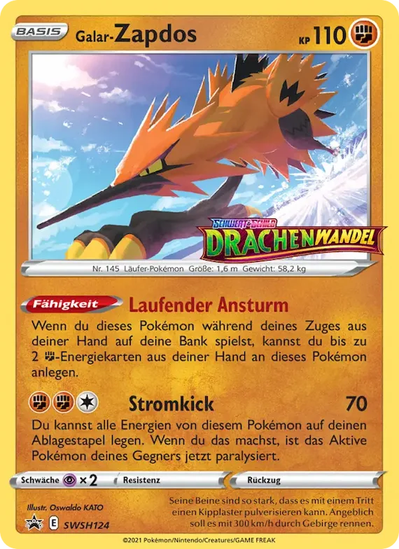 Galar-Zapdos SWSH124 – SCSC Promokarten