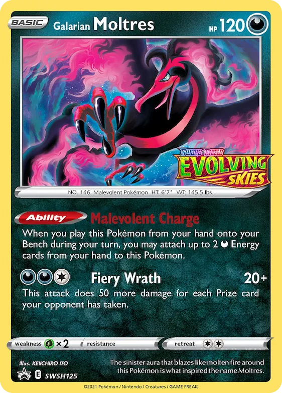 Galarian Moltres #SWSH125 – Sword & Shield Promo Cards