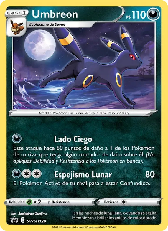 Umbreon SWSH129 – Cartas de promoción ESES