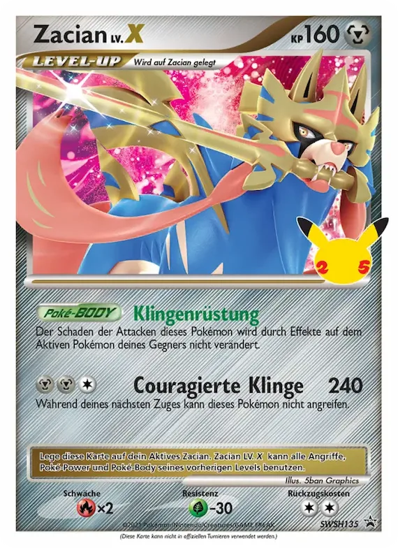 Zacian SWSH135 – SCSC Promokarten