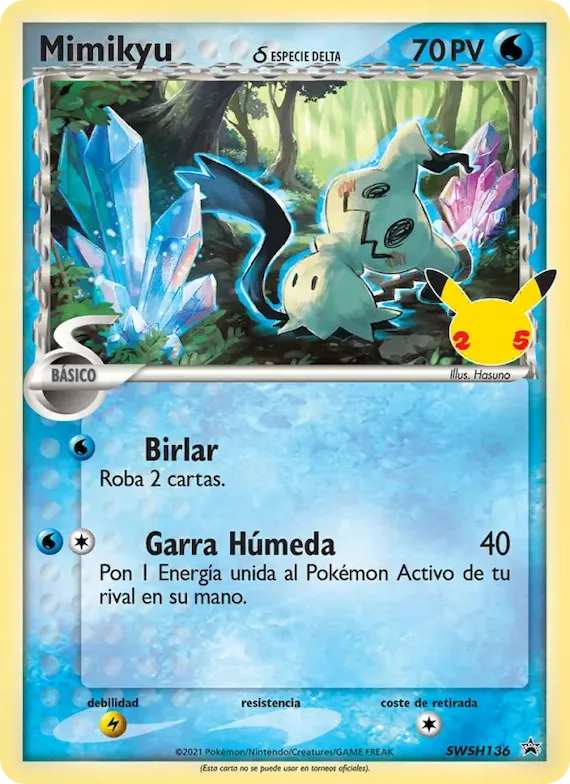 Mimikyu SWSH136 – Cartas de promoción ESES