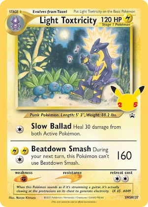 Light Toxtricity #SWSH137 – Sword & Shield Promo Cards