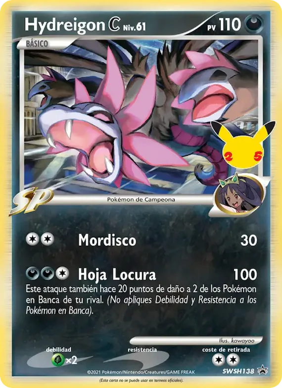 Hydreigon C SWSH138 – Cartas de promoción ESES