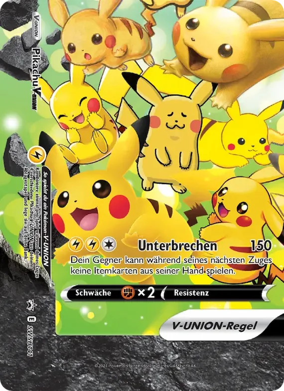 Pikachu V-UNION SWSH141 – SCSC Promokarten