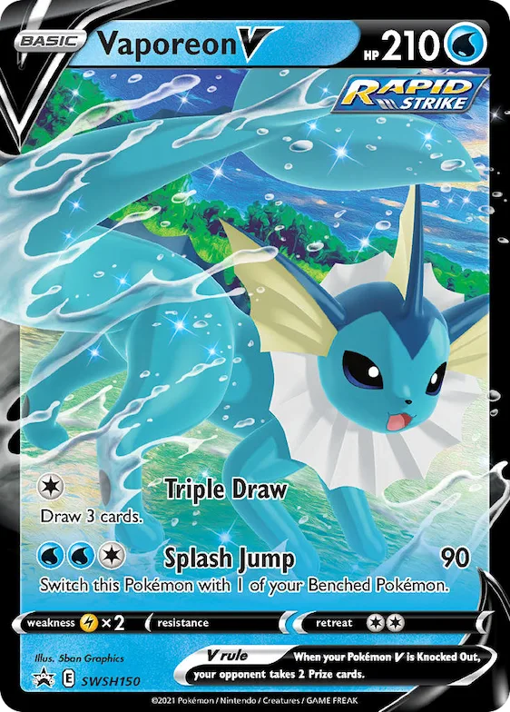 Vaporeon V #SWSH150 – Sword & Shield Promo Cards
