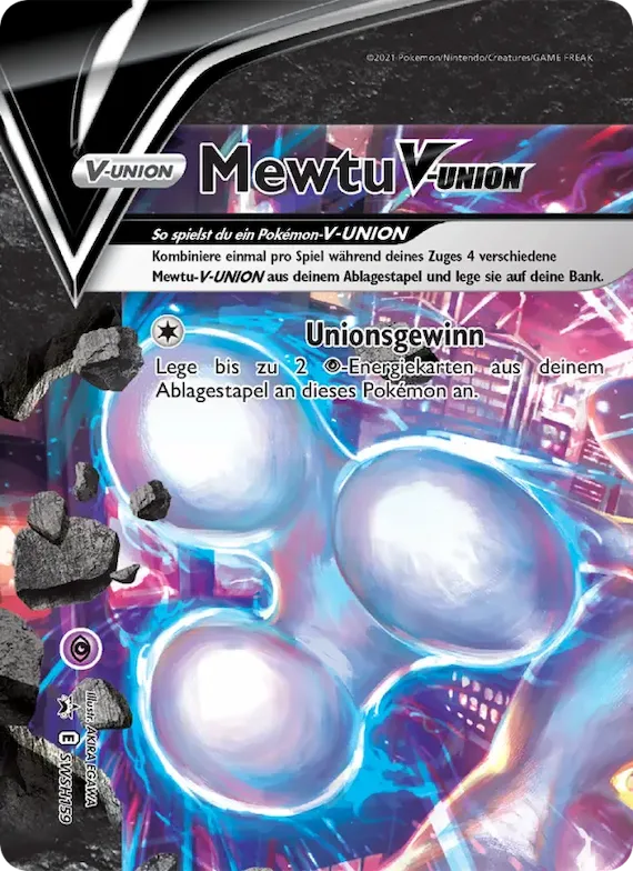 Mewtu V-UNION SWSH159 – SCSC Promokarten