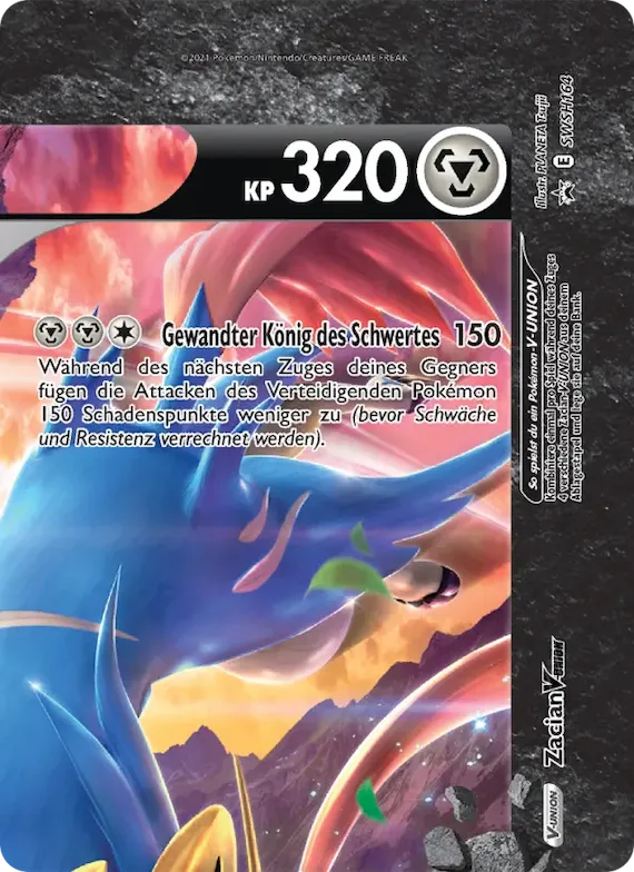 Zacian V-UNION SWSH164 – SCSC Promokarten