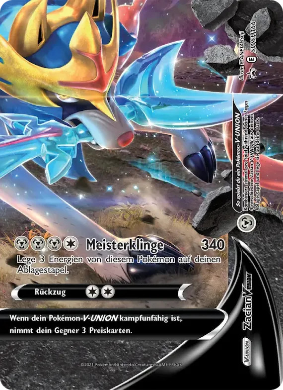 Zacian V-UNION SWSH166 – SCSC Promokarten