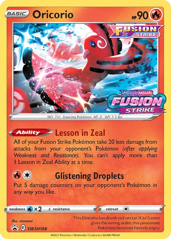 Oricorio #SWSH168 – Sword & Shield Promo Cards