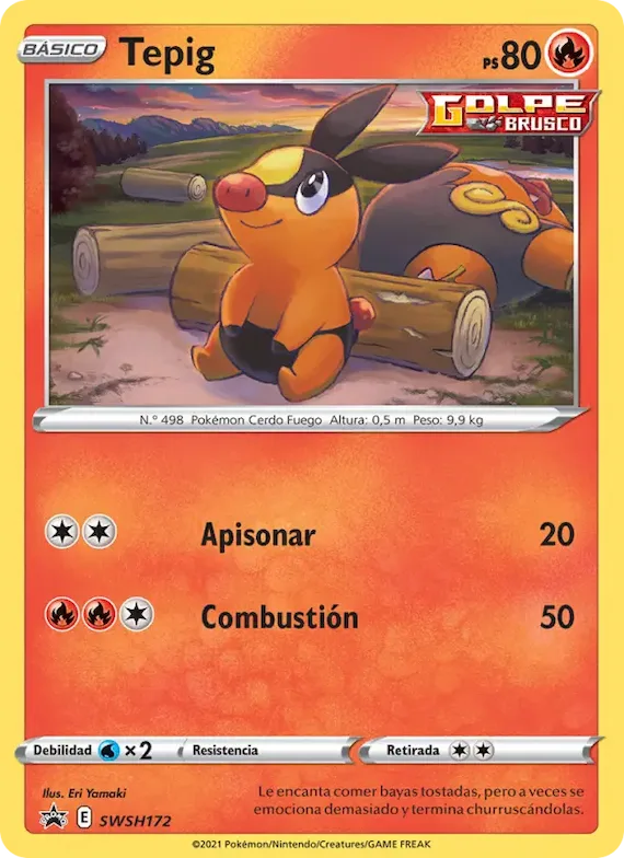 Tepig SWSH172 – Cartas de promoción ESES