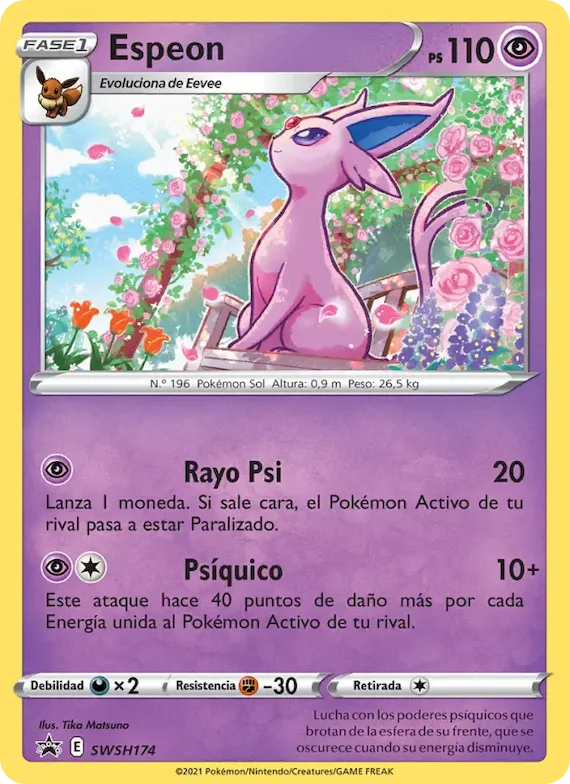 Espeon SWSH174 – Cartas de promoción ESES