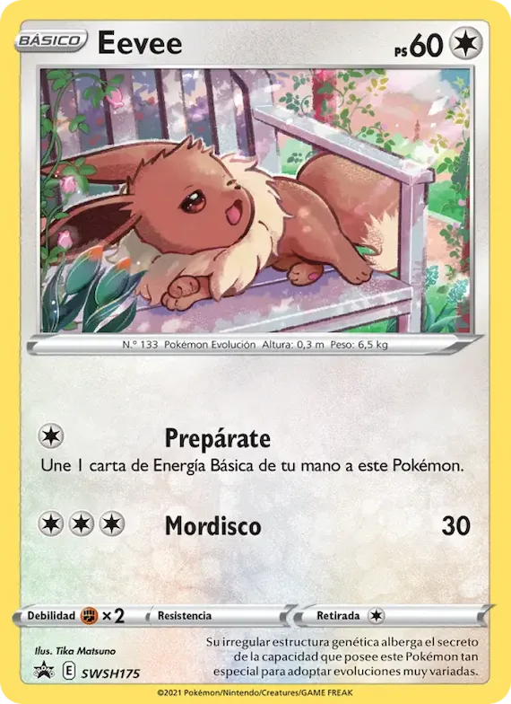 Eevee SWSH175 – Cartas de promoción ESES