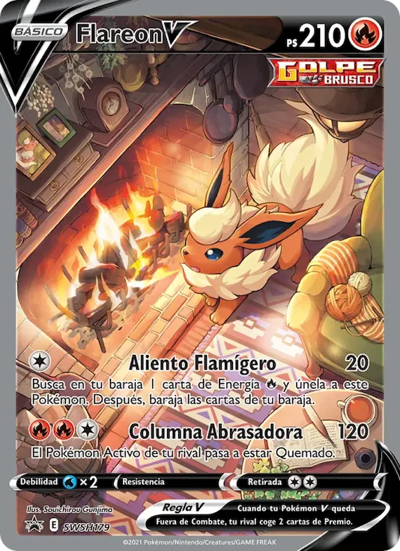 Flareon V SWSH179 – Cartas de promoción ESES