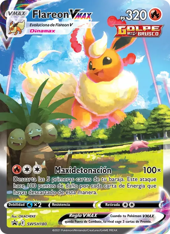 Flareon VMAX SWSH180 – Cartas de promoción ESES