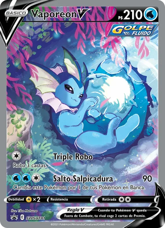 Vaporeon V SWSH181 – Cartas de promoción ESES