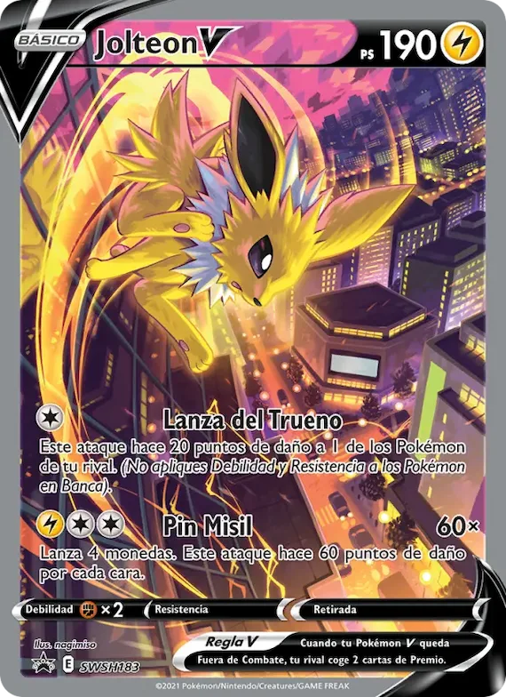 Jolteon V SWSH183 – Cartas de promoción ESES