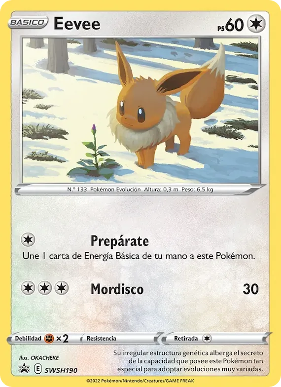 Eevee SWSH190 – Cartas de promoción ESES