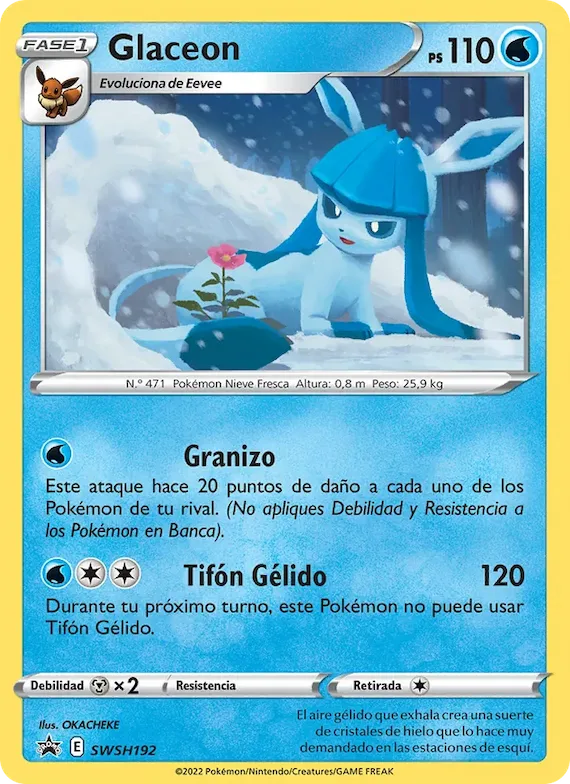 Glaceon SWSH192 – Cartas de promoción ESES