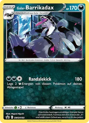 Galar-Barrikadax Nr. SWSH193 – SCSC Promokarten