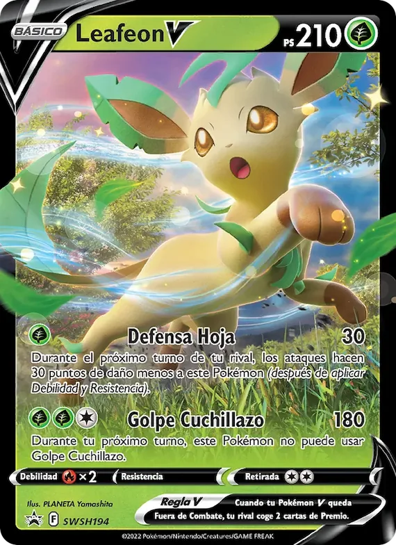 Leafeon V SWSH194 – Cartas de promoción ESES