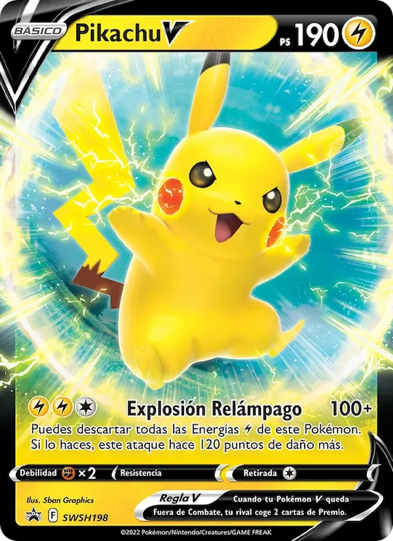 Pikachu V SWSH198 – Cartas de promoción ESES