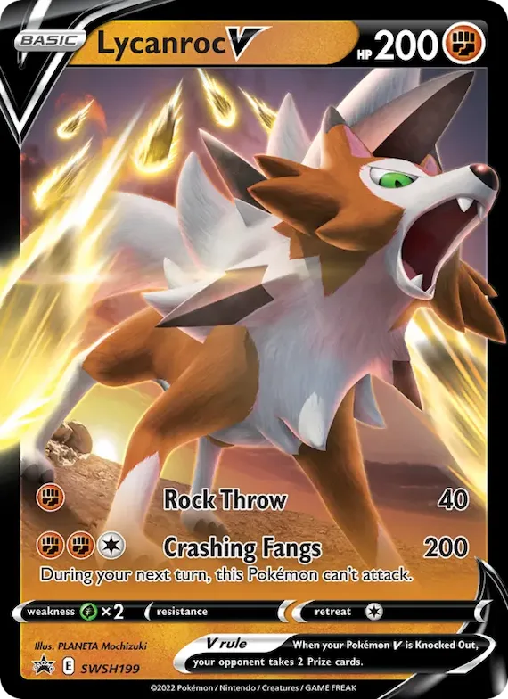 Lycanroc V #SWSH199 – Sword & Shield Promo Cards