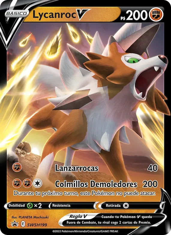 Lycanroc V SWSH199 – Cartas de promoción ESES