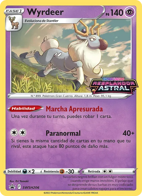 Wyrdeer SWSH206 – Cartas de promoción ESES