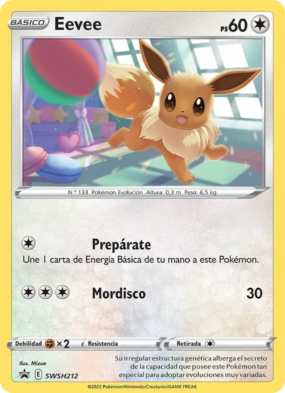 Eevee SWSH212 – Cartas de promoción ESES