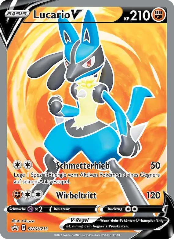 Lucario V SWSH213 – SCSC Promokarten