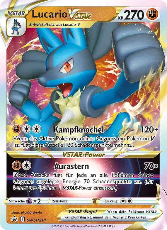 Lucario VSTAR SWSH214 – SCSC Promokarten
