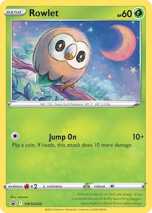 Rowlet #SWSH220 – Sword & Shield Promo Cards