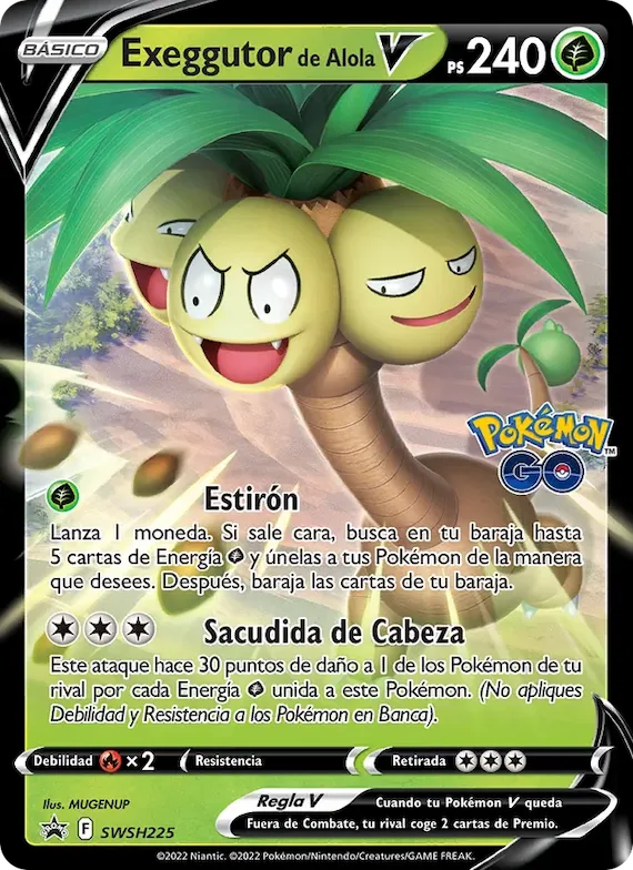 Exeggutor de Alola V SWSH225 – Cartas de promoción ESES
