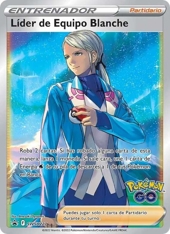 Líder de Equipo Blanche SWSH227 – Cartas de promoción ESES