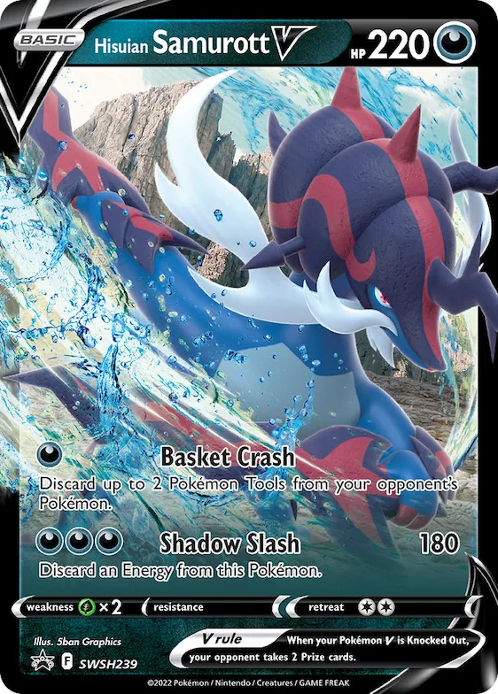 Hisuian Samurott V #SWSH239 – Sword & Shield Promo Cards