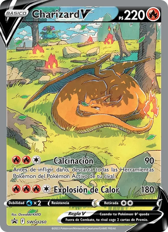 Charizard V SWSH260 – Cartas de promoción ESES