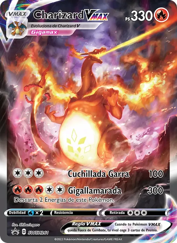Charizard VMAX SWSH261 – Cartas de promoción ESES