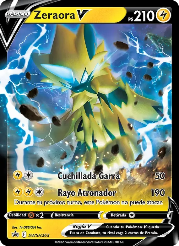 Zeraora V SWSH263 – Cartas de promoción ESES