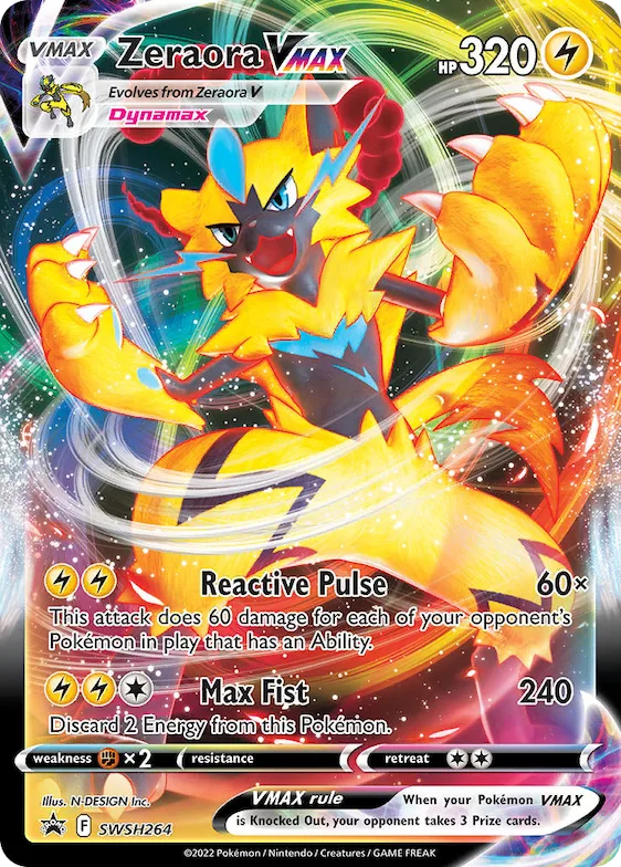 Zeraora VMAX #SWSH264 – Sword & Shield Promo Cards