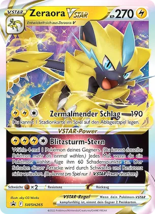 Zeraora VSTAR Nr. SWSH265 – SCSC Promokarten