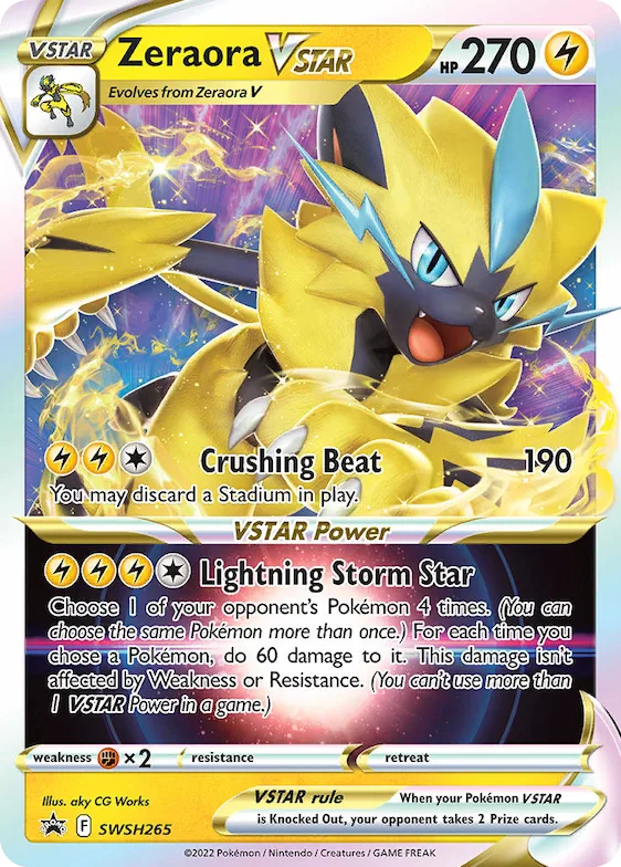 Zeraora VSTAR #SWSH265 – Sword & Shield Promo Cards