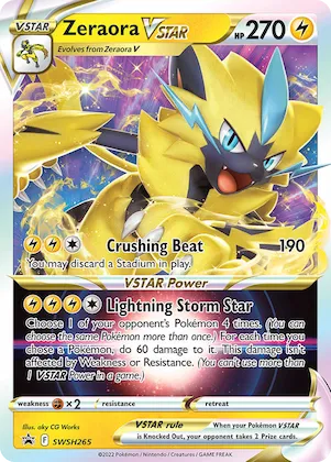 Zeraora VSTAR #SWSH265 – Sword & Shield Promo Cards