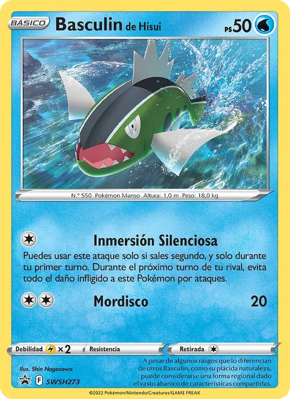 Basculin de Hisui SWSH273 – Cartas de promoción ESES