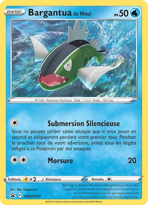 Bargantua de Hisui n° SWSH273 – Promo SWSH