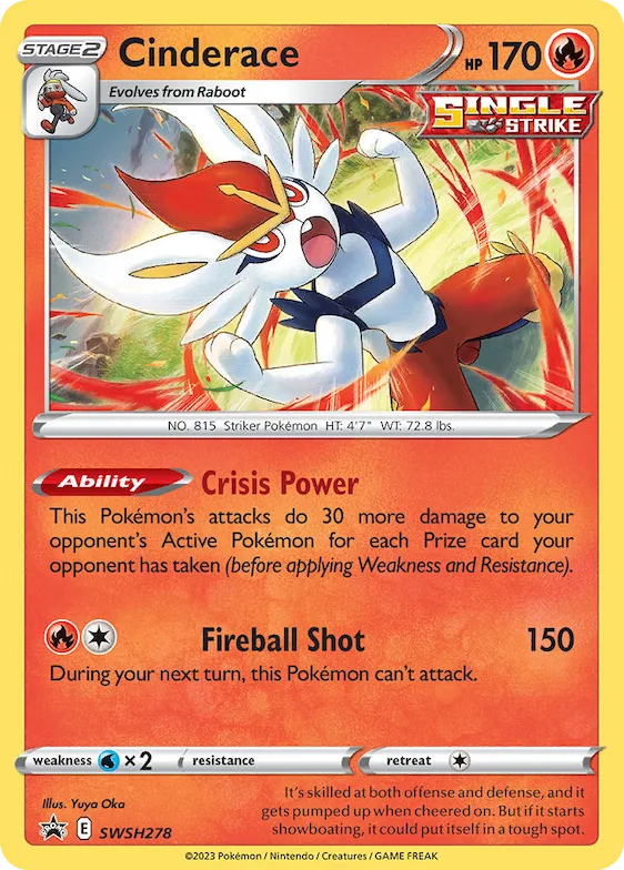 Cinderace #SWSH278 – Sword & Shield Promo Cards