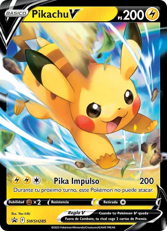 Pikachu V SWSH285 – Cartas de promoción ESES