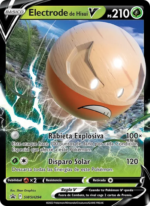 Electrode de Hisui V SWSH294 – Cartas de promoción ESES