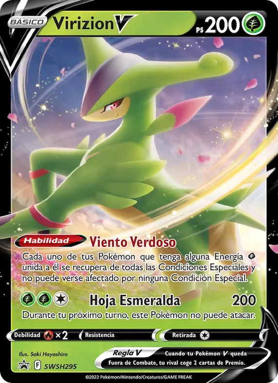 Virizion V SWSH295 – Cartas de promoción ESES